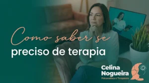 Como saber se preciso de terapia